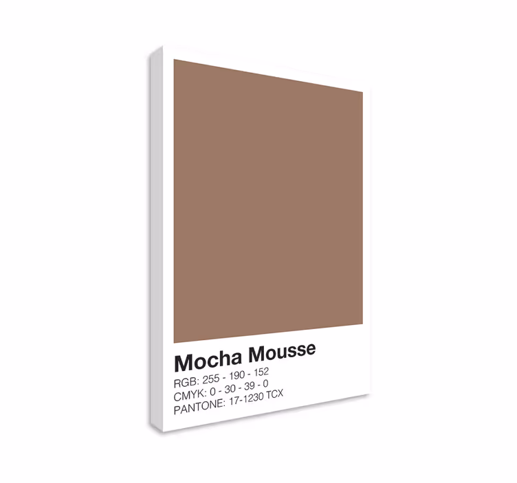 mocha fargesammensetning lerretsbilde moderne - Tenstickers