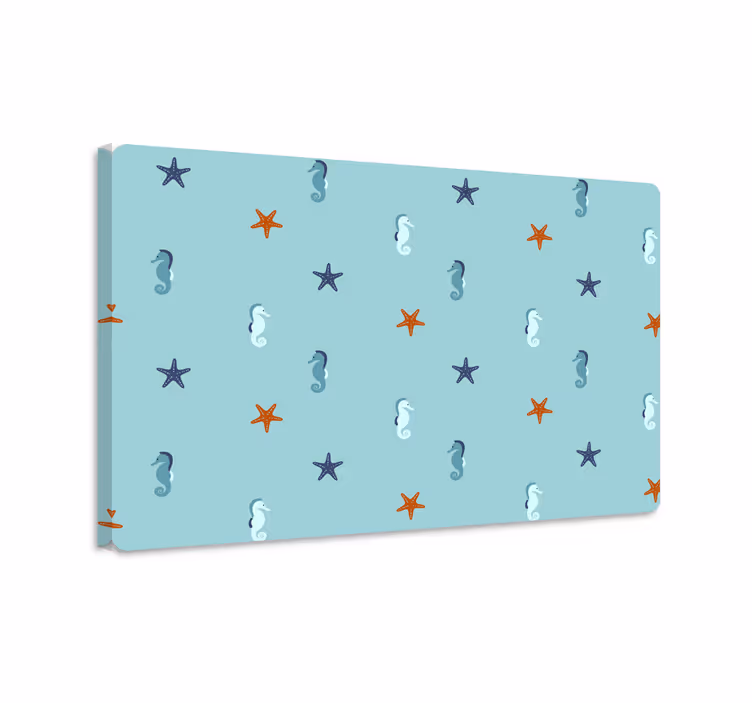 Fisk lerretsbilde i maritim stil laptop - Tenstickers