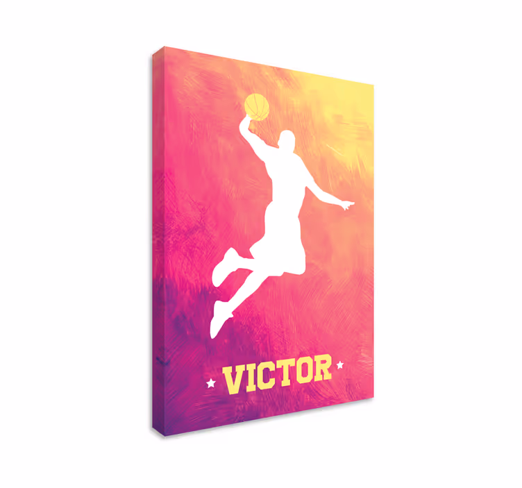 Personlig basketball spiller lerret - Tenstickers