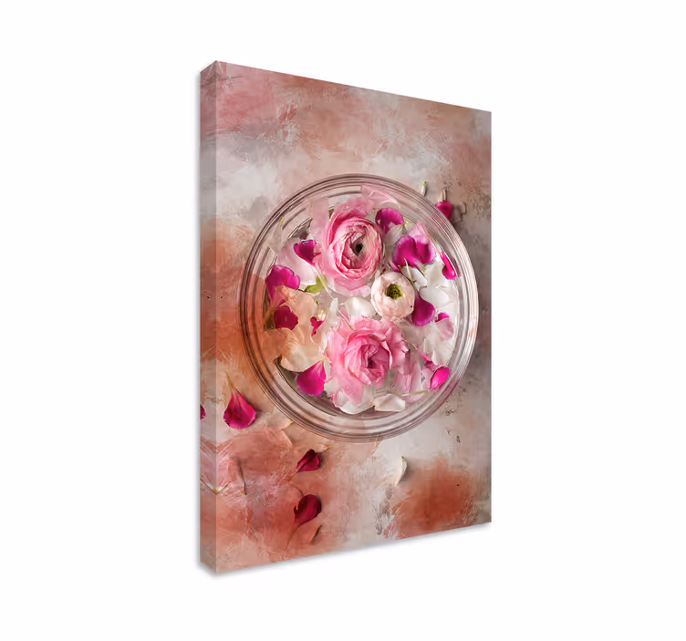 Floral bolle 3d moderne lerret vegg kunst - Tenstickers