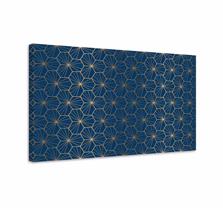 Elegant geometrisk mønster lerret veggkunst - Tenstickers