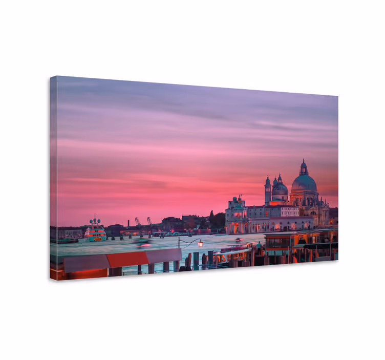 Vakker solnedgang i venezia by lerretstrykk - Tenstickers