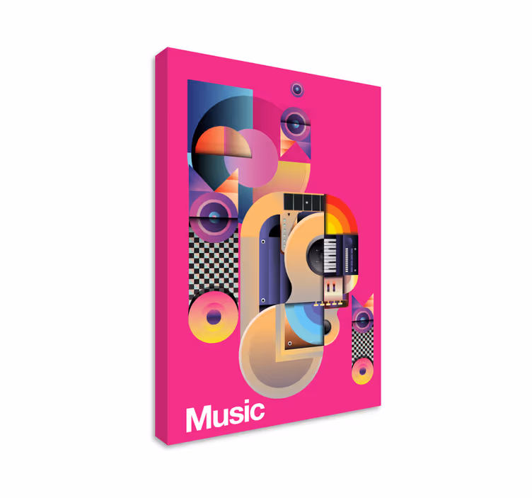 Moderne musikkmotiver musikk lerretskunst - Tenstickers