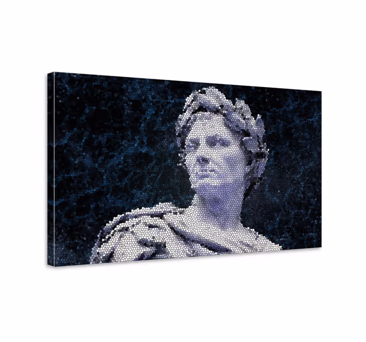 Mosaico romano antiguo mosaikk lerretstrykk - Tenstickers