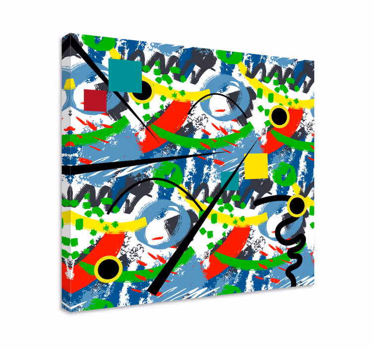 Kandinsky stil abstrakt lerret vegg kunst - Tenstickers