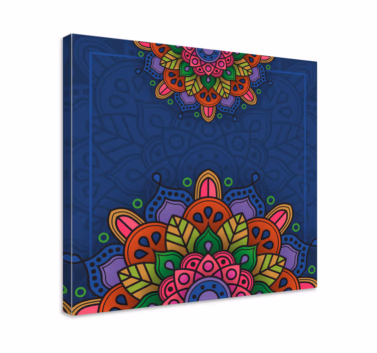 Mandala dibujo mandala lerret vegg kunst - Tenstickers
