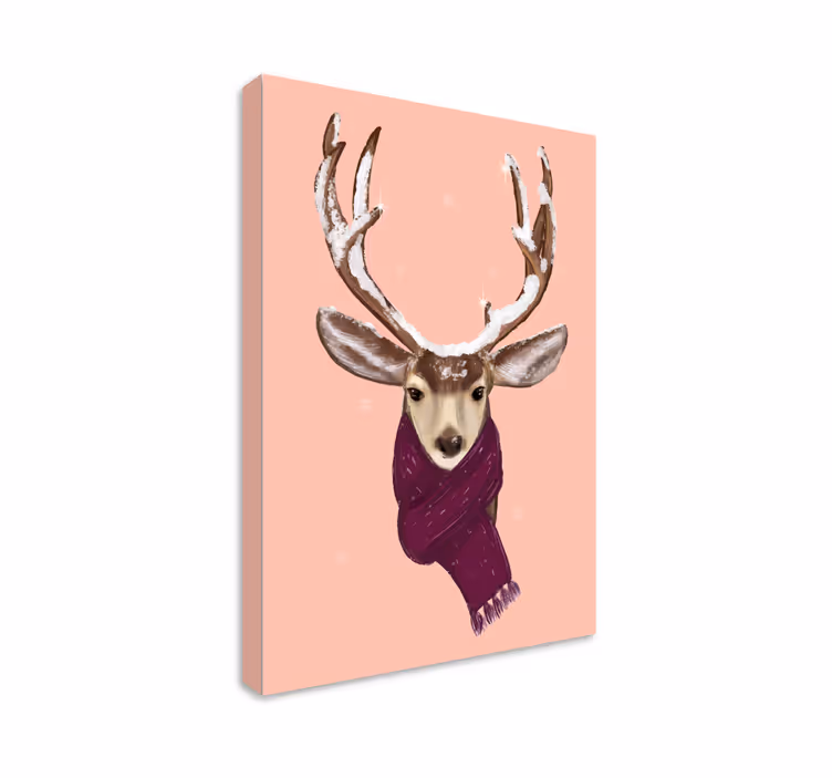 Jul hjort lerret - Tenstickers