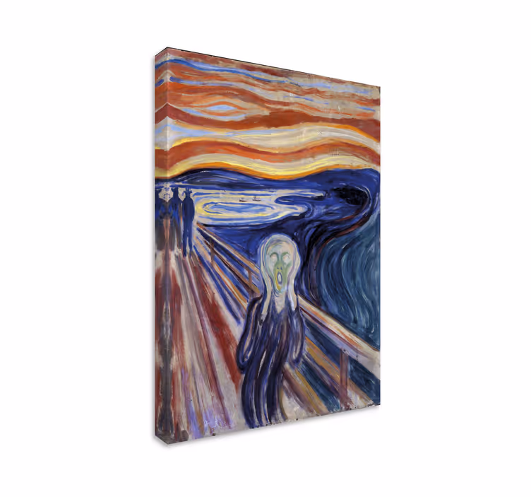 Person Van Gogh folk lerretstrykk - Tenstickers