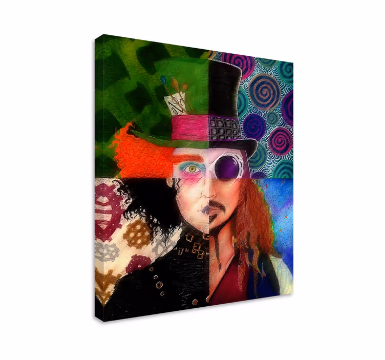 Kjendis johnny depp karakter lerretstrykk - Tenstickers