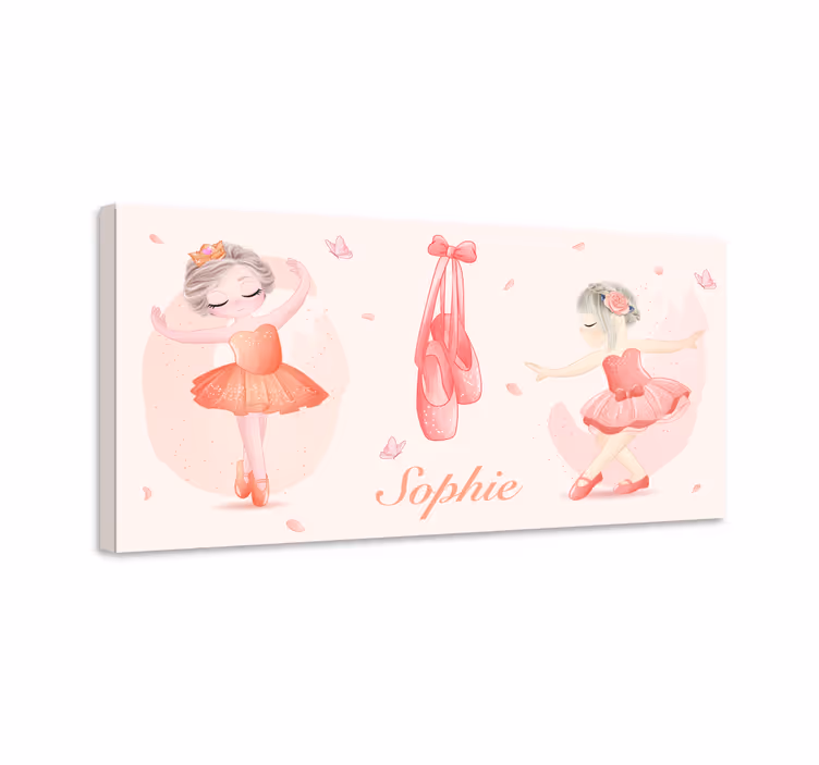 Bailarinas tríptico con nombre danser - Tenstickers