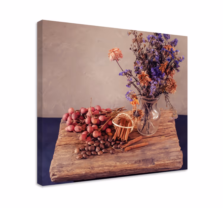 Bodegones jarras con flores fruktduk - Tenstickers