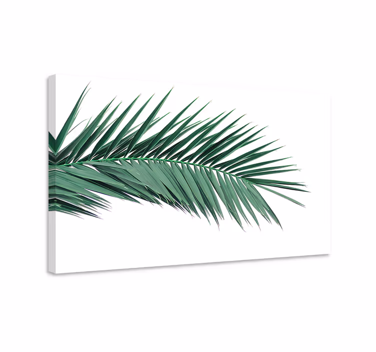 Tropiske planter blad lerret utskrifter - Tenstickers