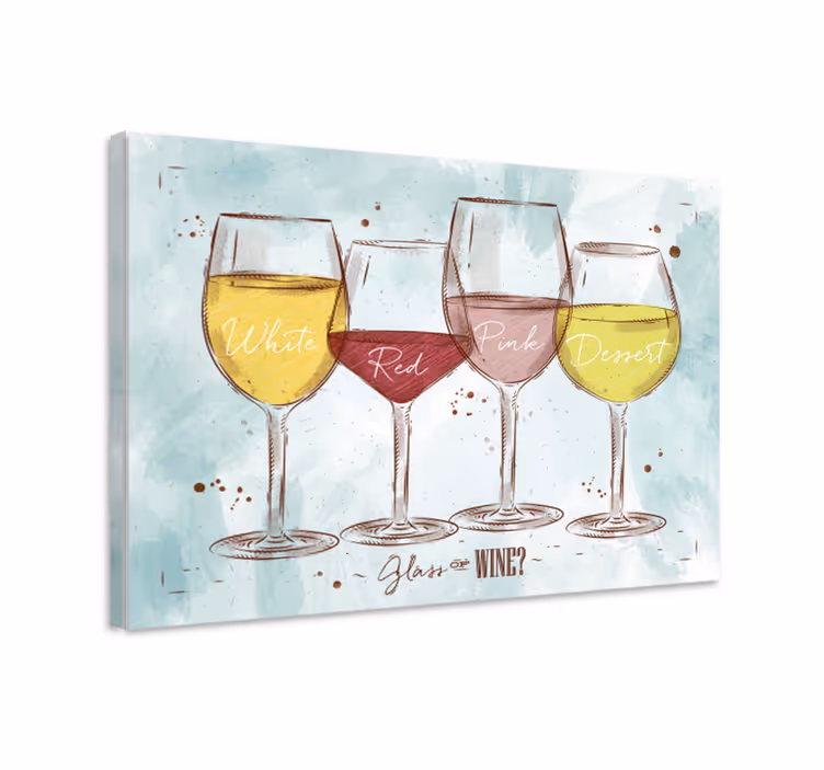Rustikk vin lerret veggkunst - Tenstickers