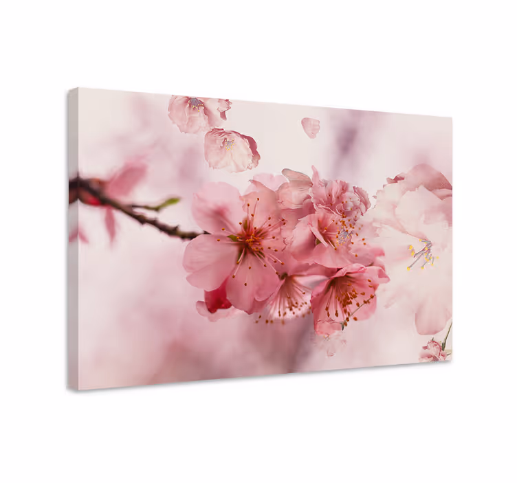 Bad blomster lerret kunst - Tenstickers