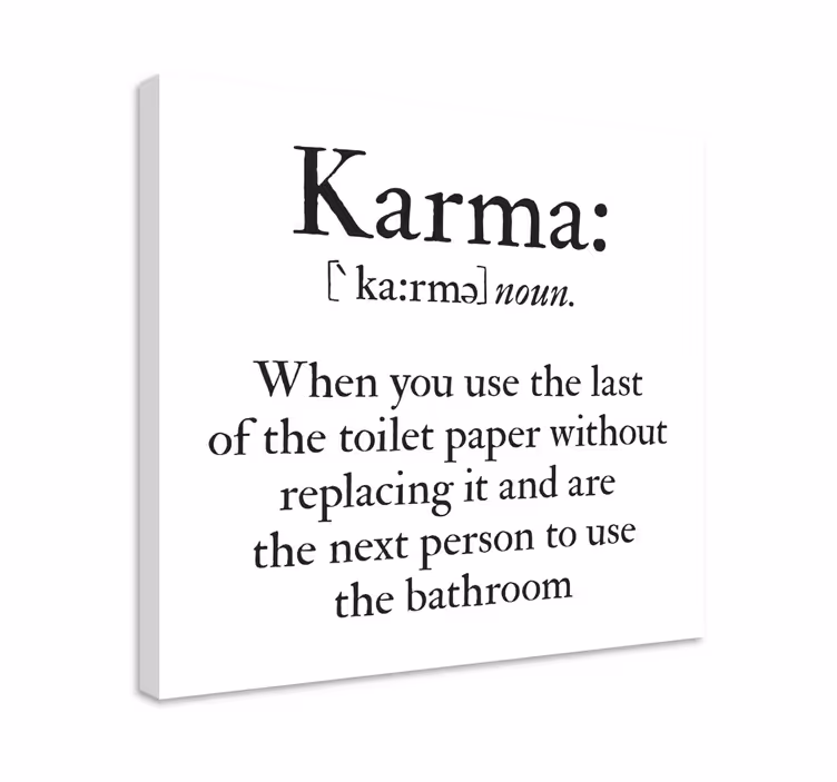 Bad moro karma bad lerret kunst - Tenstickers