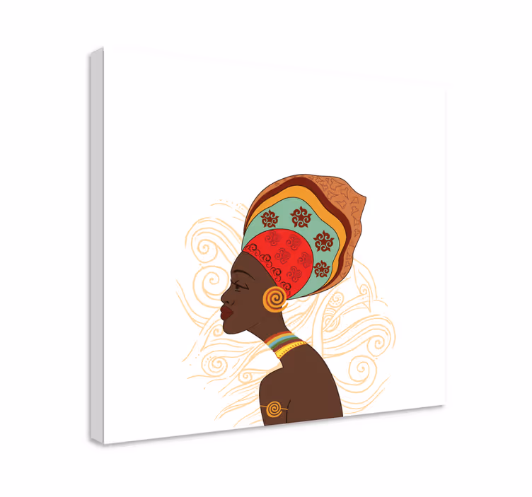 Moderne afrika lerretsbilde - Tenstickers