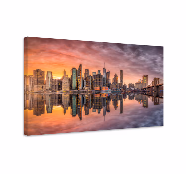 New york city lerretsbilde byer - Tenstickers