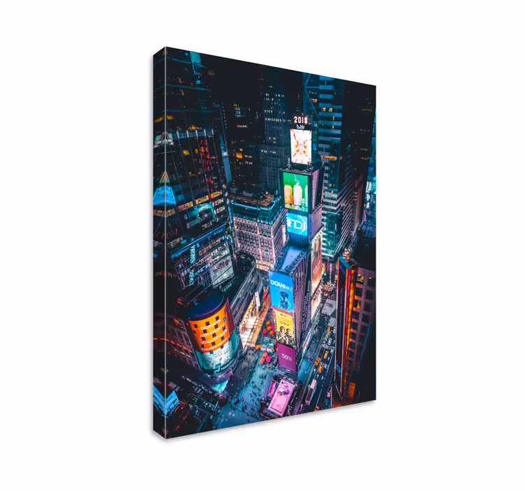 Time square new york lerretsbilde byer - Tenstickers