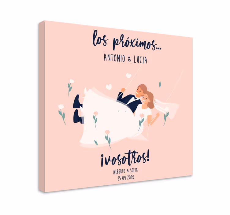Lerretsbilde sagn romantisk bryllupsannonse - Tenstickers