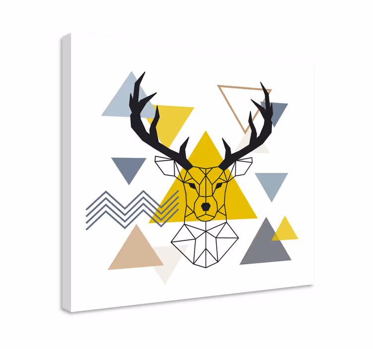 Kult geometrisk hjorteduk - Tenstickers