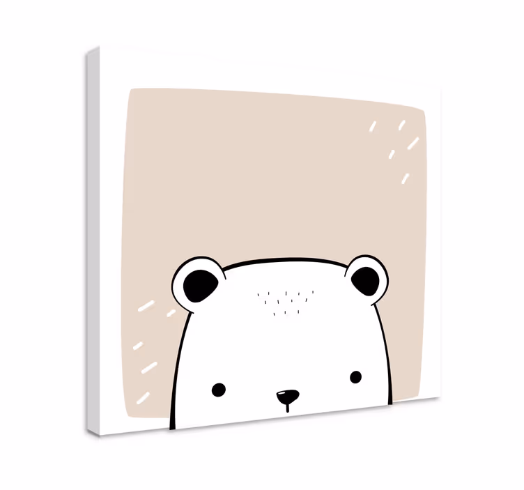 Baby isbjørn dyr lerret utskrifter - Tenstickers