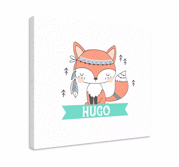 Etnisk rev med navnet animal canvas prints - Tenstickers
