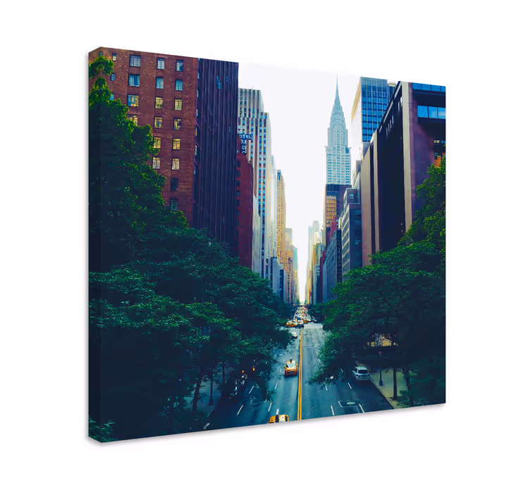 Manhattan bybilde lerretsbilde - Tenstickers