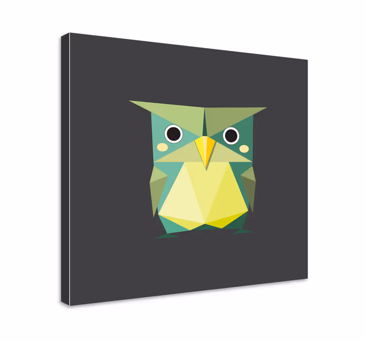 Origami ugle dyr lerret utskrifter - Tenstickers