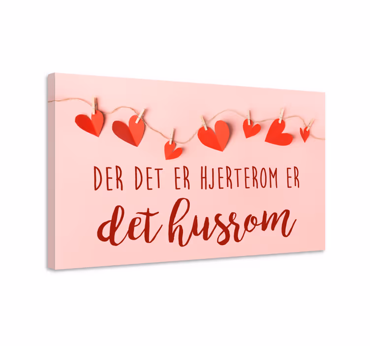 Der det er hjerte er det plass lerretsbilde nordisk - Tenstickers