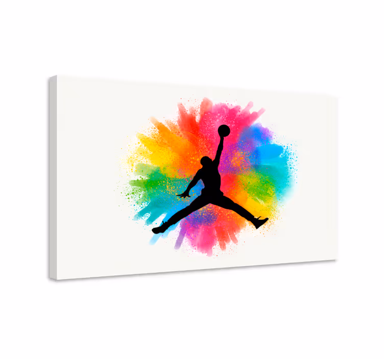 Michael jordan kul basketball sport lerretsbilde - Tenstickers