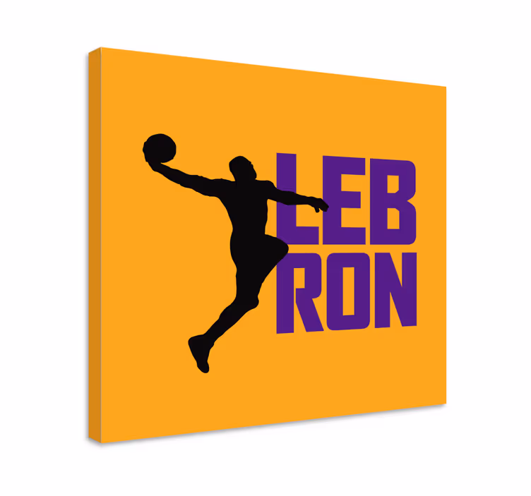 Lebron james kul basketball sport lerretsbilde - Tenstickers