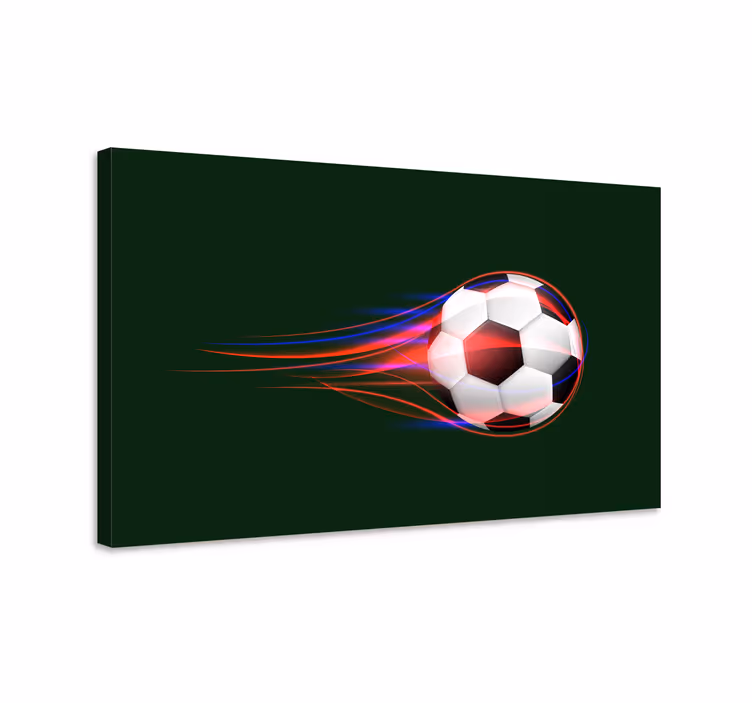 Kul fotball sport lerretsbilde - Tenstickers