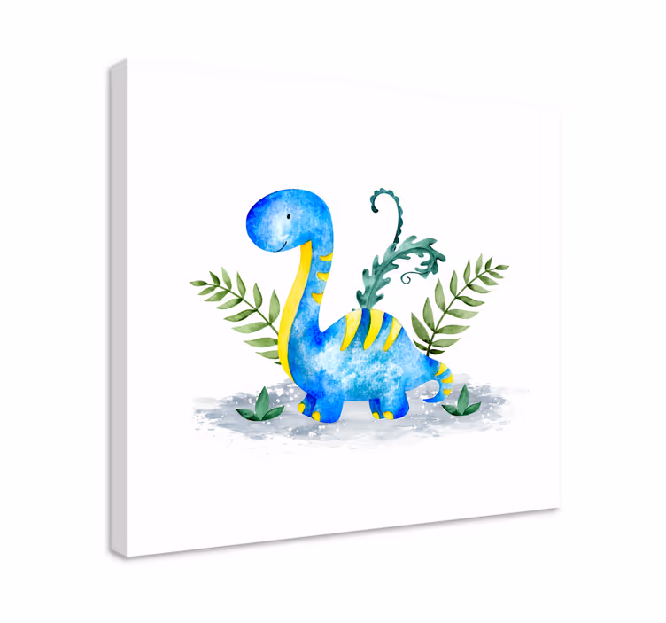 Dinosaur lang hals lerretsbilde dinosaur - Tenstickers