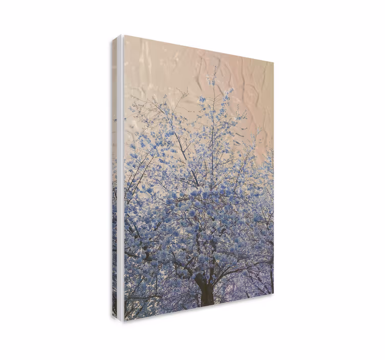 Blomstrende grener blomste lerretsbilde - Tenstickers