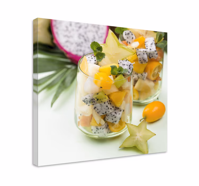Mango og grønne briller lerretsbilde frukt stillbilder - Tenstickers