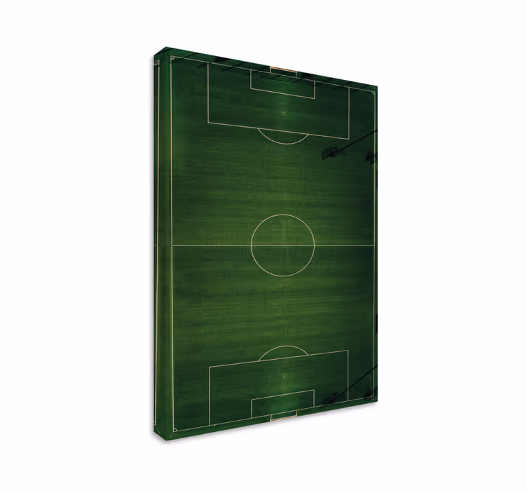 Enkel fotballbane sport lerretsbilde - Tenstickers
