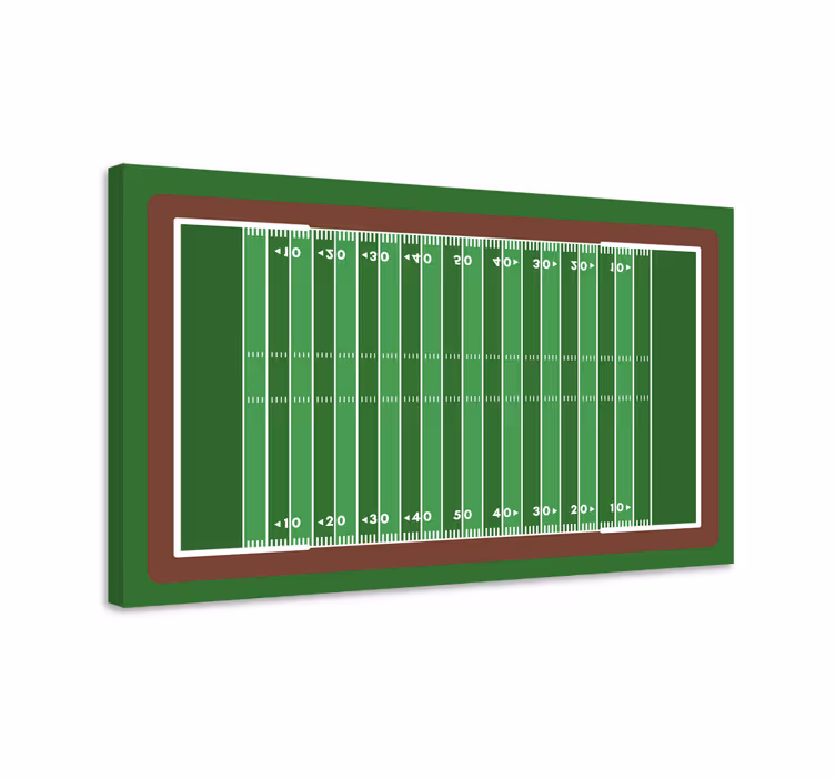 Sport lerretsbilde fotballbane layout - Tenstickers