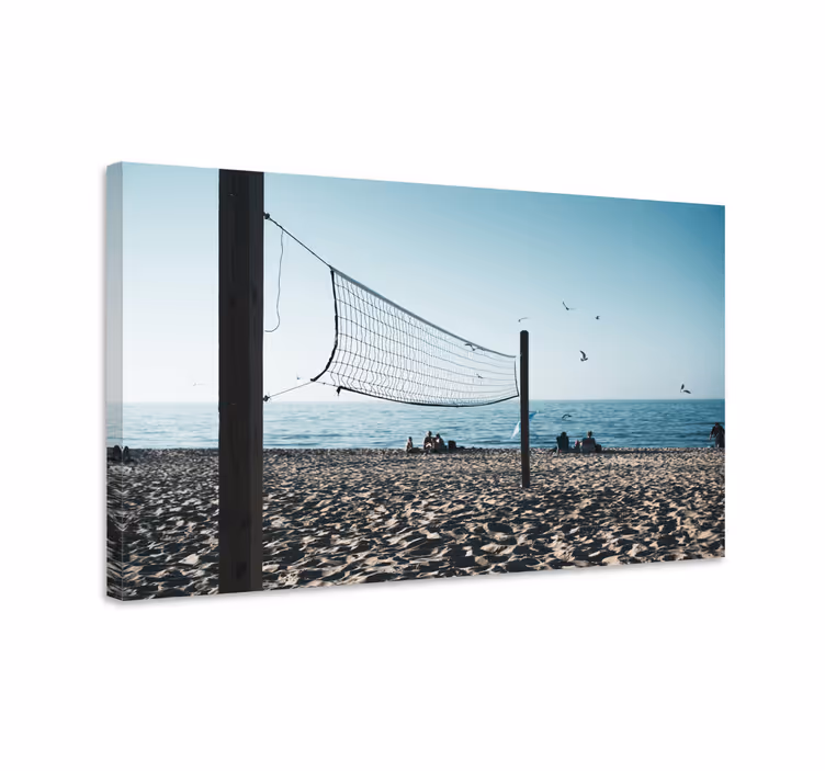 Sandvolleyballscene sport lerretsbilde - Tenstickers
