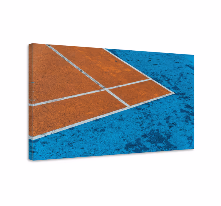 Tennisbane linjer sport lerretsbilde - Tenstickers