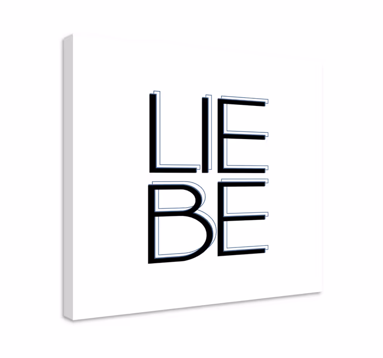 Lerretsbilde sagn typografisk uttrykk - Tenstickers