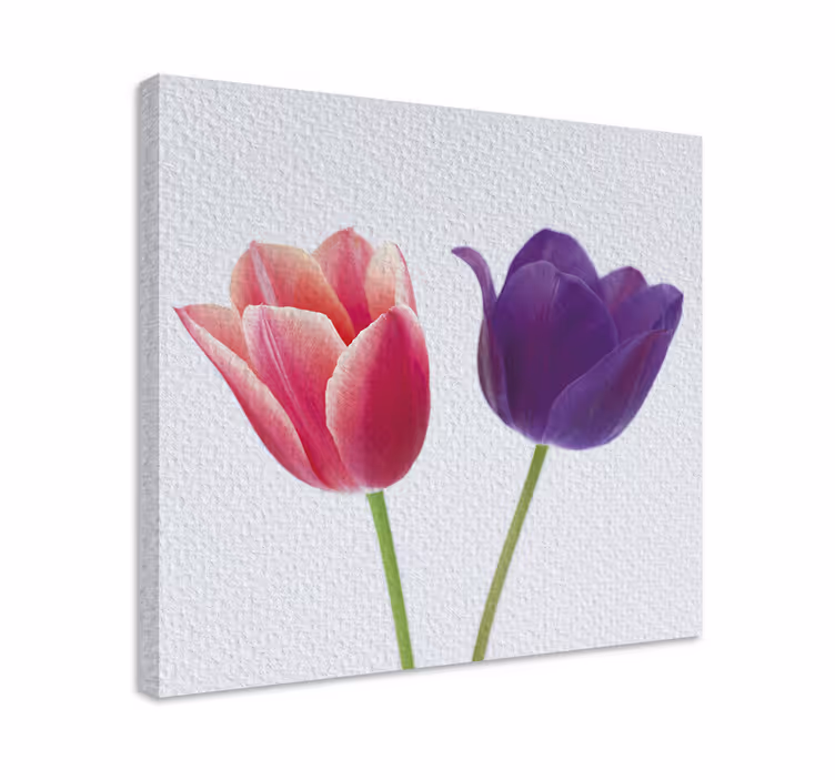 Tulipanarrangement blomst lerretsbilde - Tenstickers