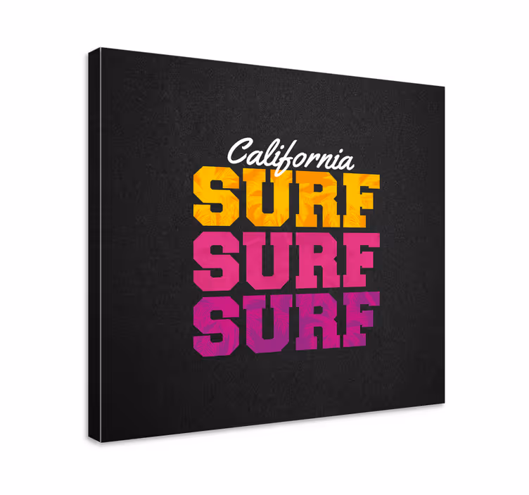 California surf style sport lerretsbilde - Tenstickers