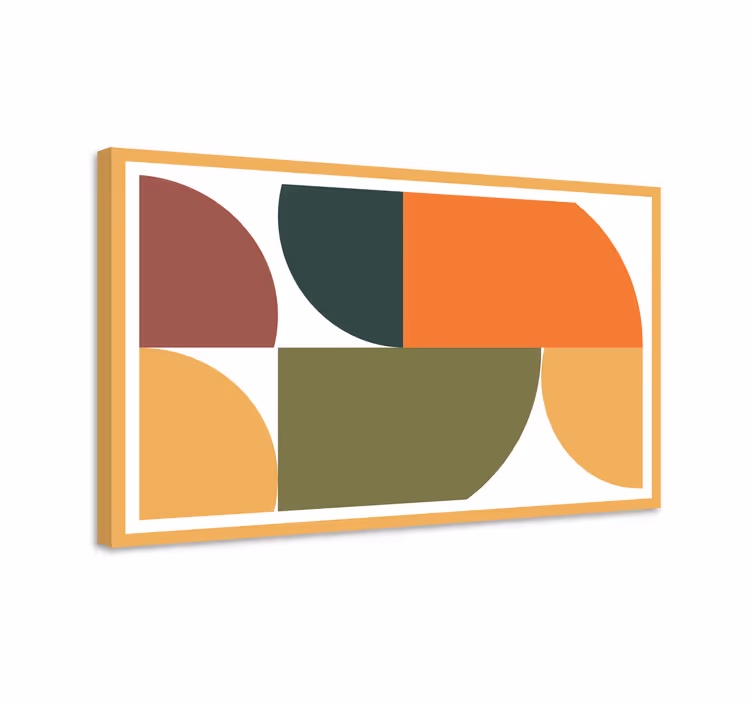 Abstrakt geometrisk kunst lerretsbilde geometrisk - Tenstickers