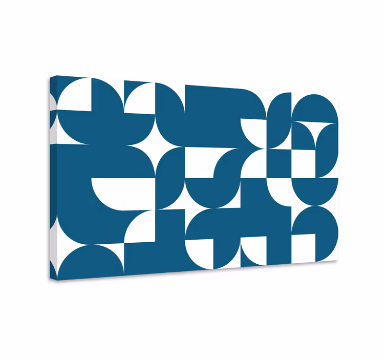 Geometriske lerretsbilde moderne formfusjon - Tenstickers