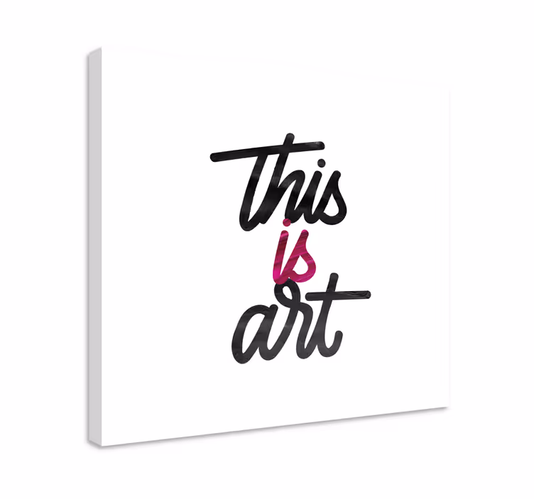 Lerretsbilde sagn dette er kunst - Tenstickers