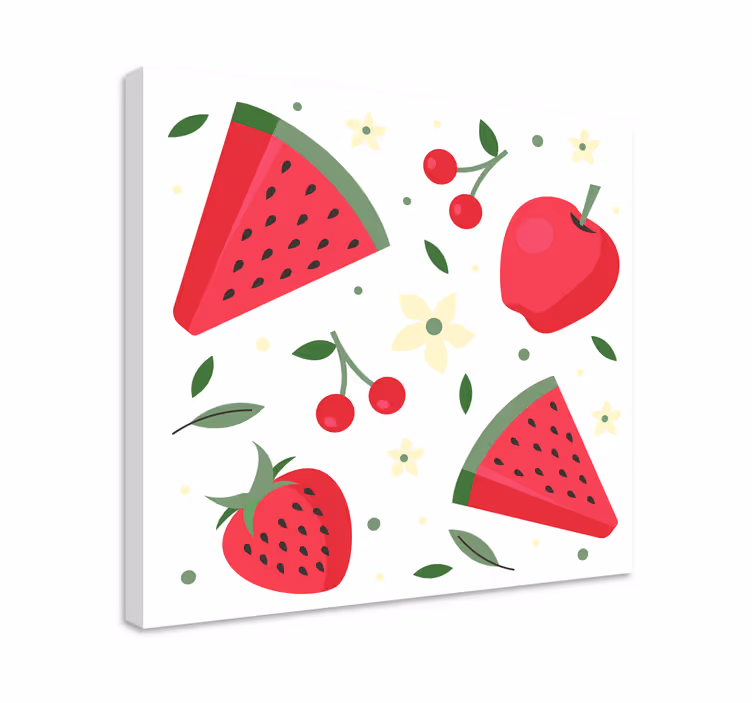 Frukt stillbilde lerretsbilde forfriskende fruktdelight - Tenstickers