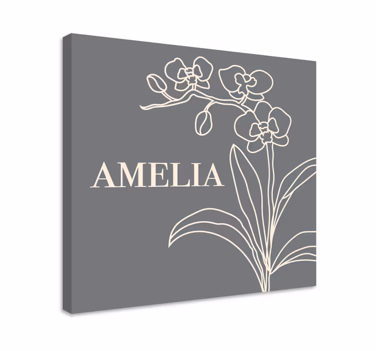 Blomst lerretsbilde stilrent blomstermotiv - Tenstickers