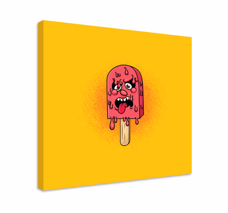 Is pop drop graffiti tegneserie lerretsbilde moderne - Tenstickers
