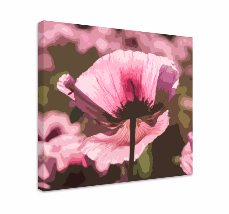 Abstrakt blomst blomste lerretsbilde - Tenstickers