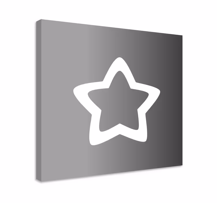 Stjerneomriss lerretsbilde pynt - Tenstickers
